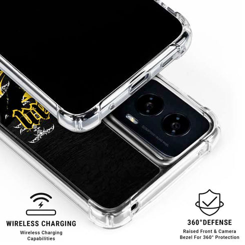 DC Comics Batman Dark Knight Logo Yellow & Black Moto G Power 5G (2024) Clear Case