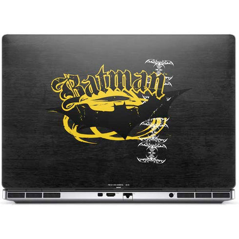 DC Comics Batman Dark Knight Logo Yellow & Black Dell Precision Skin