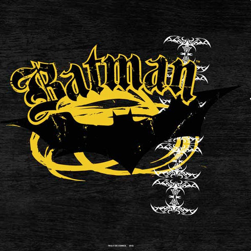 DC Comics Batman Dark Knight Logo Yellow & Black PS4 Console Skin