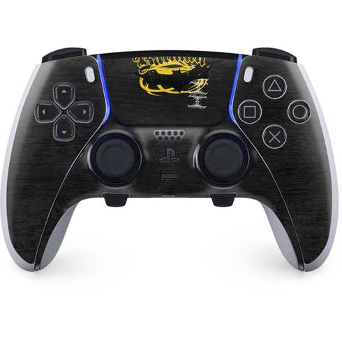 DC Comics Batman Dark Knight Logo Yellow & Black PS5 DualSense Edge Pro Controller Skin