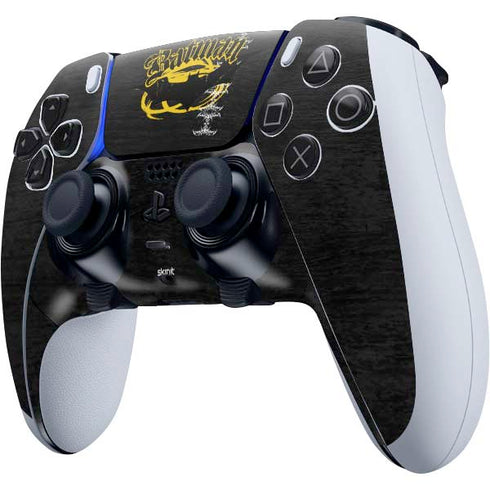 DC Comics Batman Dark Knight Logo Yellow & Black PS5 DualSense Edge Pro Controller Skin