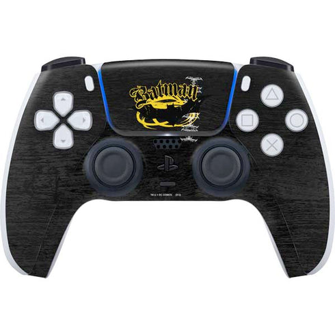 DC Comics Batman Dark Knight Logo Yellow & Black PlayStation PS5 Skins