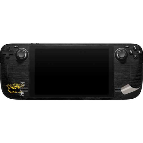 DC Comics Batman Dark Knight Logo Yellow & Black Steam Deck Handheld Gaming Computer Skin