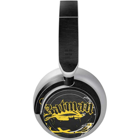 DC Comics Batman Dark Knight Logo Yellow & Black Surface Headphones Skin