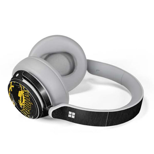 DC Comics Batman Dark Knight Logo Yellow & Black Surface Headphones Skin