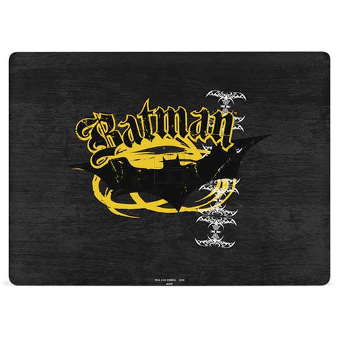 DC Comics Batman Dark Knight Logo Yellow & Black Surface Laptop 2 Skin