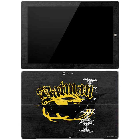 DC Comics Batman Dark Knight Logo Yellow & Black Surface Pro 3 Skin