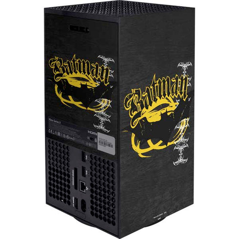 DC Comics Batman Dark Knight Logo Yellow & Black XBox Series X Digital Edition Bundle Skin
