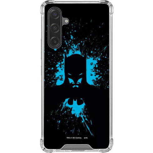 DC Comics Batman Blue Splash character shape Galaxy A17 Clear Case