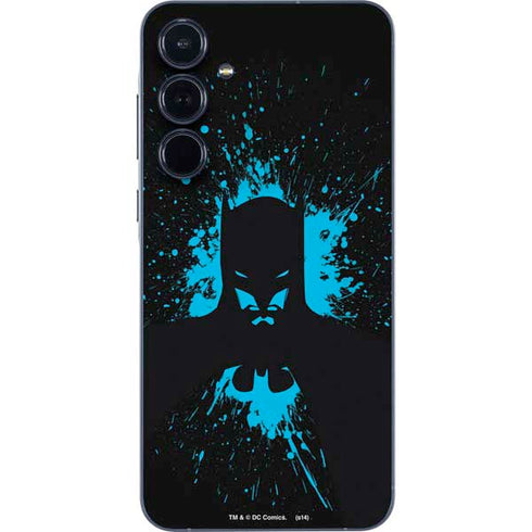 DC Comics Batman Blue Splash character shape Galaxy A35 5G Skin