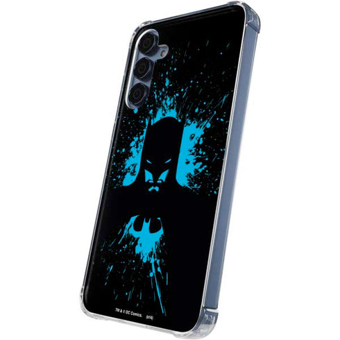 DC Comics Batman Blue Splash character shape Galaxy A55 5G Clear Case