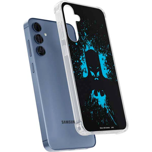 DC Comics Batman Blue Splash character shape Galaxy A55 5G Clear Case