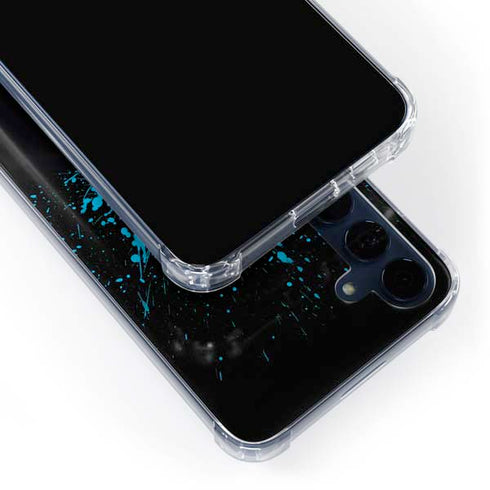 DC Comics Batman Blue Splash character shape Galaxy A55 5G Clear Case