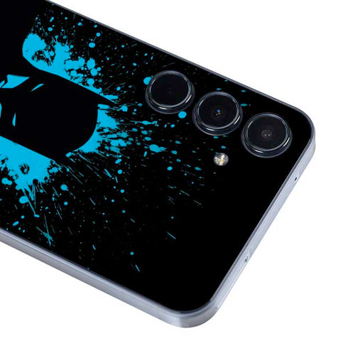 DC Comics Batman Blue Splash character shape Galaxy A55 5G Skin