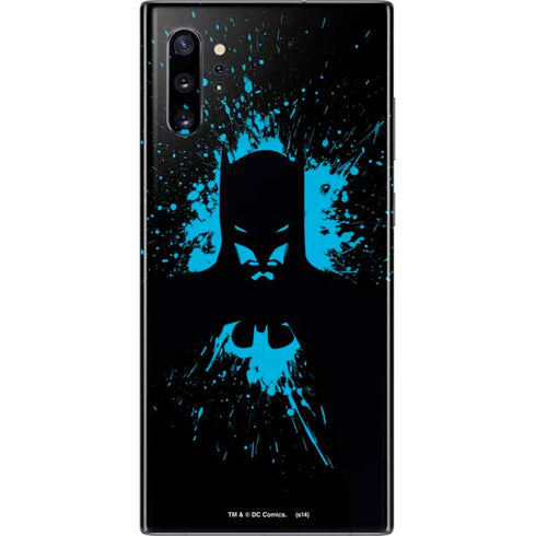 DC Comics Batman Blue Splash character shape Galaxy Note 10 Plus Skin