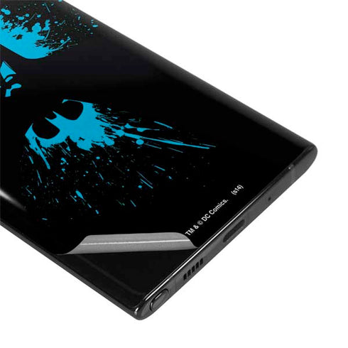 DC Comics Batman Blue Splash character shape Galaxy Note 10 Plus Skin