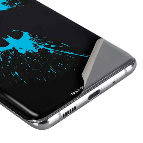 DC Comics Batman Blue Splash character shape Galaxy S20 Skin