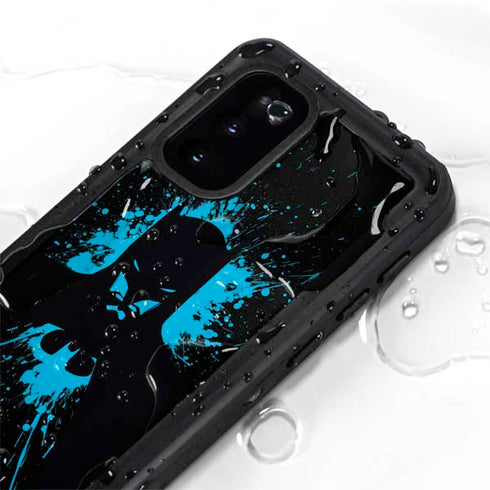 DC Comics Batman Blue Splash character shape Galaxy S20 Waterproof Case