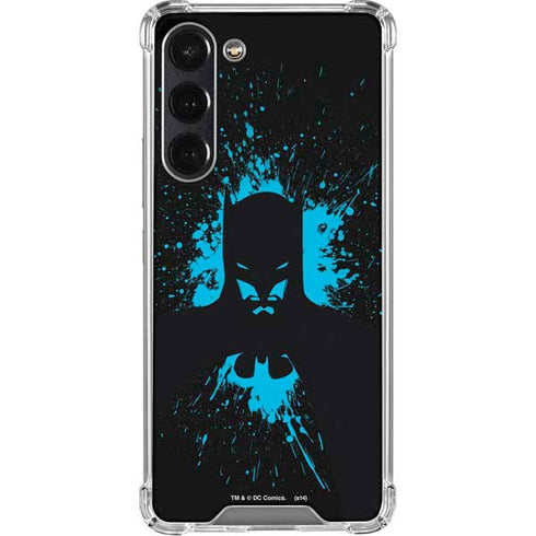 DC Comics Batman Blue Splash character shape Galaxy S24 FE Clear Case