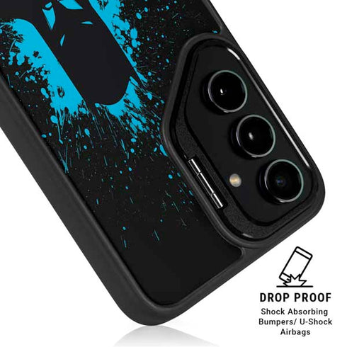 DC Comics Batman Blue Splash character shape Galaxy S24 FE Kickstand Case