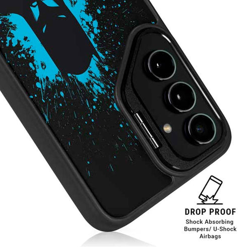 DC Comics Batman Blue Splash character shape Galaxy S25 Kickstand Case