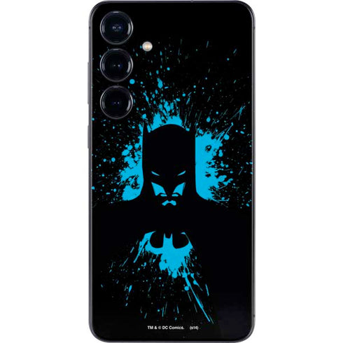 DC Comics Batman Blue Splash character shape Galaxy S25 Plus Skin