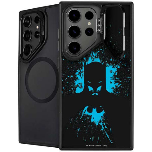 DC Comics Batman Blue Splash character shape Galaxy S24 Ultra Kickstand Case