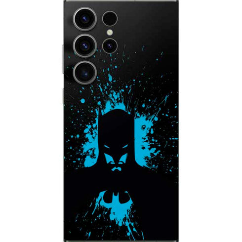 DC Comics Batman Blue Splash character shape Galaxy S24 Ultra Skin