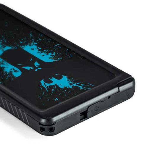 DC Comics Batman Blue Splash character shape Galaxy S24 Ultra Waterproof Case