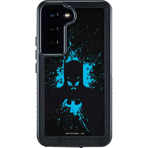 DC Comics Batman Blue Splash character shape Galaxy S24 Waterproof Case