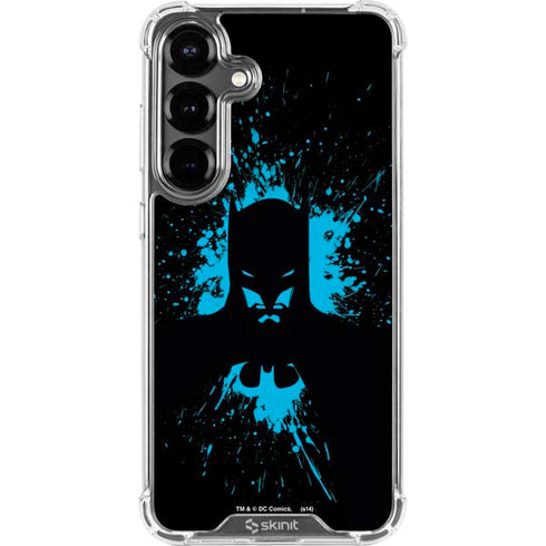 DC Comics Batman Blue Splash character shape Galaxy S26 Clear Case