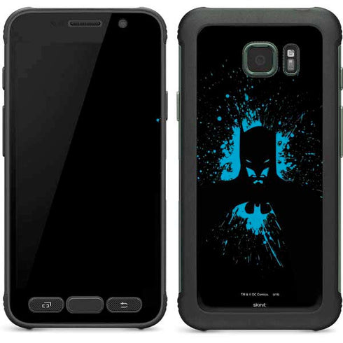 DC Comics Batman Blue Splash character shape Galaxy S7 Active Skin