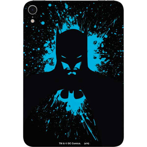 DC Comics Batman Blue Splash character shape Apple iPad Mini Skin