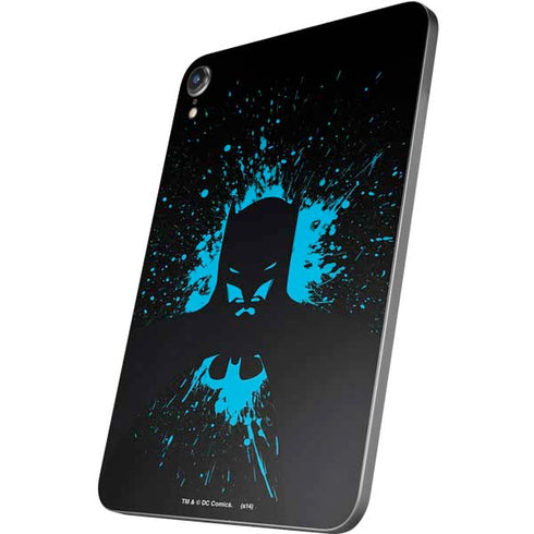 DC Comics Batman Blue Splash character shape Apple iPad Mini Skin