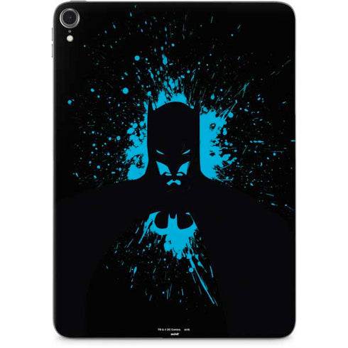 DC Comics Batman Blue Splash character shape Apple iPad Pro Skin