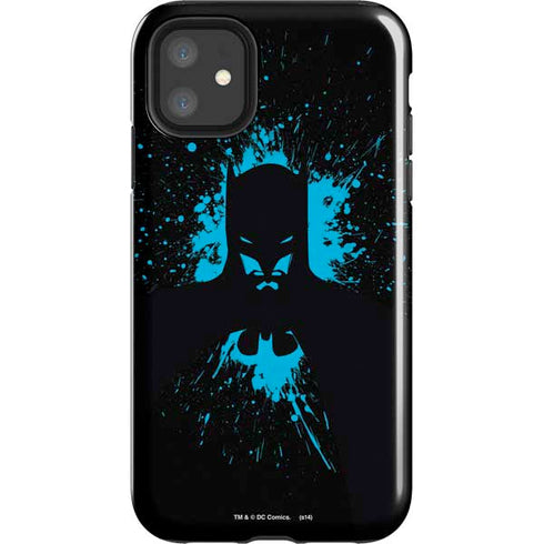 DC Comics Batman Blue Splash character shape iPhone 11 Impact Case