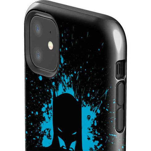 DC Comics Batman Blue Splash character shape iPhone 11 Impact Case