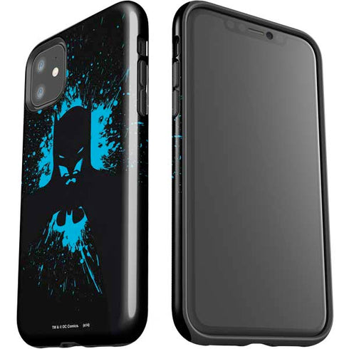DC Comics Batman Blue Splash character shape iPhone 11 Impact Case