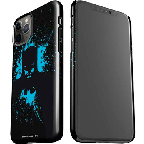 DC Comics Batman Blue Splash character shape iPhone 11 Pro Lite Case