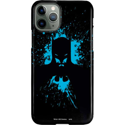 DC Comics Batman Blue Splash character shape iPhone 11 Pro Lite Case