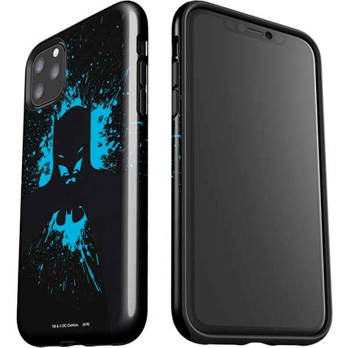 DC Comics Batman Blue Splash character shape iPhone 11 Pro Max Impact Case
