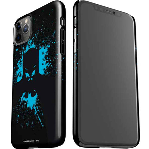 DC Comics Batman Blue Splash character shape iPhone 11 Pro Max Lite Case