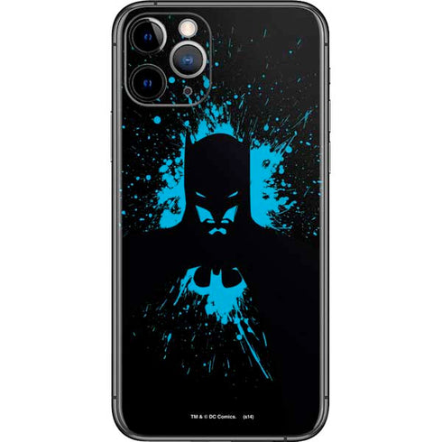 DC Comics Batman Blue Splash character shape iPhone 11 Pro Skin