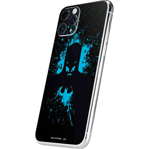 DC Comics Batman Blue Splash character shape iPhone 11 Pro Skin
