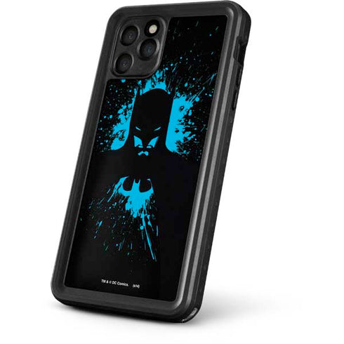 DC Comics Batman Blue Splash character shape iPhone 11 Pro Waterproof Case