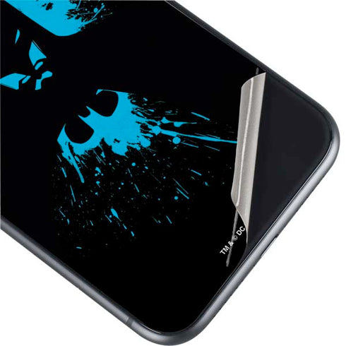 DC Comics Batman Blue Splash character shape iPhone 11 Skin