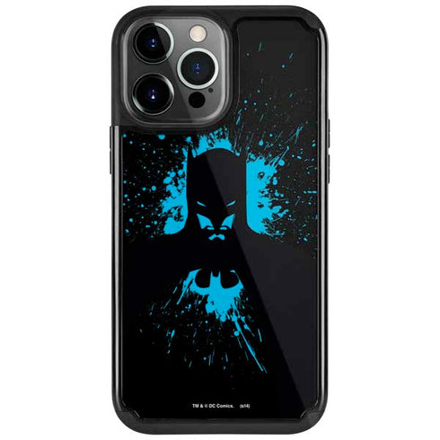 DC Comics Batman Blue Splash character shape iPhone Cases