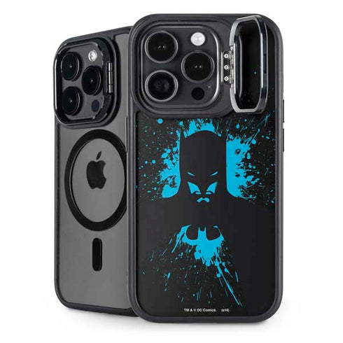 DC Comics Batman Blue Splash character shape iPhone 14 Pro Max Kickstand Case