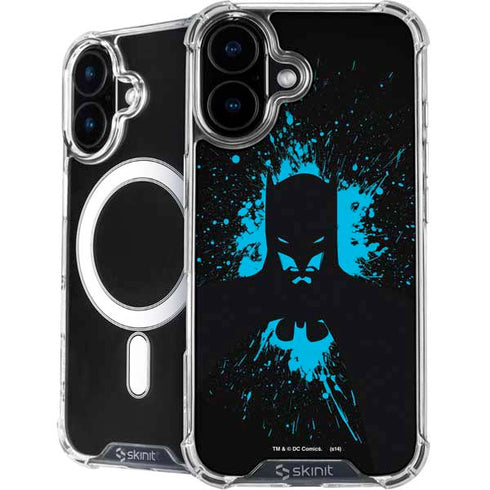 DC Comics Batman Blue Splash character shape iPhone 16 MagSafe Case