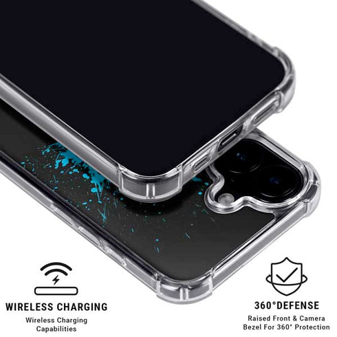 DC Comics Batman Blue Splash character shape iPhone 16 MagSafe Case
